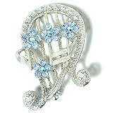 Small Harp Instrument Pin Brooch