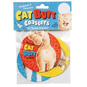 Blue Q - Cat Butt Coasters by Blue Q