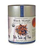 The Tao Of Tea Flower Scented And Blended Black Tea Black Mango, 4-Ounce Tin  (Pack of 3)