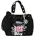 Juicy Couture Daydreamer Black Glitter Glam Large Tote Bag