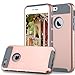 iPhone 6 Case,[4.7inch]by Ailun,Soft TPU Bumper&Hard Shell Solid PC Back,Shock-Absorption&Anti-Scratch Hybrid Dual-Layer Slim Cover,Siania Retail Package[Rose Gold]