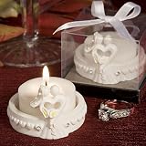Elegant Heart Design Favor Saver Candles, 1