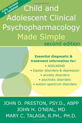 cheap Child and Adolescent Clinical Psychopharmacology Made Simple