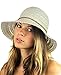 NYFASHION101 Open Knit Brown Braided Trim Vented Cotton Beach Sun Hat