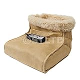 ELECTRIC HEATED FOOT WARMER, MASSAGER & SOOTHER BOOT - 2 HEAT SETTINGS - GREAT COMFORT SOOTHING FLEECE FUR SUEDE COMFY & RELAXING