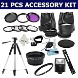 Professional Kit for KODAK Z740 Z710 - Includes: 58MM 2.0X High Definition Telephoto Lens+ 0.45X Super Wide Angle w/ Macro + Adapter Ring (52-58MM) + 3 Pcs Filter Kit (UV, CPL, FLD) + Close Up Macro Lens Kit (+1+2+4) + Slave Flash + 57