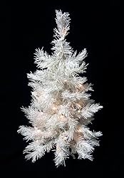 2' Pre-Lit White Artificial Christmas Tree - Clear Lights