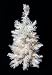 2' Pre-Lit White Artificial Christmas Tree - Clear Lights