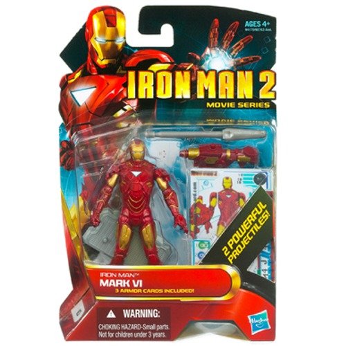 Iron Man 2 Movie 4 Inch Action Figure Iron Man Mark VI Version 2