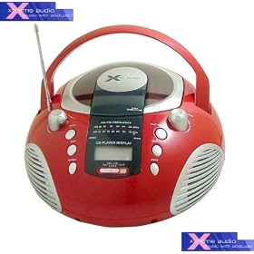 Xtreme Portable Cd Player With Am Fm Radio -Red