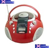 Xtreme Portable Cd Player With Am Fm Radio -Red