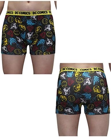 BIG & TALL (Pack of 2) Mens DC COMICS (SUPERMAN) & CAPTAIN AMERICA Boxer Shorts XXL Multicolor
