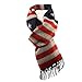 Unisex Winter Ultra Soft Patriotic American USA Flag Scarf Wrap Shawl Ski Snow