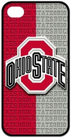 Hot Fever Creative NCAA Ohio State Buckeyes Hard Back Cover Case for Apple Iphone 4 4s TPU
