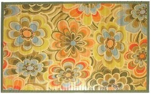 Sunday Morning Home Veranda Gerbera Bamboo 2 x 3 Foot Indoor Mat
