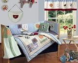 9Pcs Touchdown Nursery Baby Crib Bedding Set