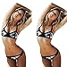 Flymall Women Bikini Set Floral Printed Padded Push-Up Swimwear Swimsuit