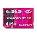 SanDisk 128mb Memory Stick Pro Duo Gaming Memory Card.