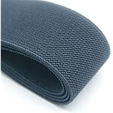 Strapcrafts 1.5-inch Wide Colored Waistband Elastic, 2 Yards, Sewing Elastic Band-Navy