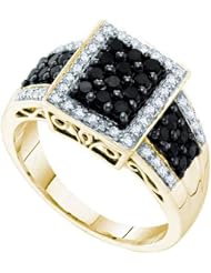 0.63CTW BLACK DIAMOND FASHION RING