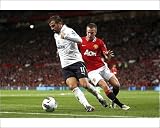 Photographic Prints of Rafael van der Vaart evades Tom Cleverley from Tottenham Hotspur