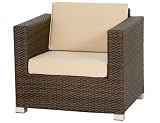 Alu-Geflecht Sessel Saphir, mocca