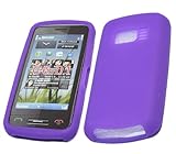 iTALKonline SoftSkin PURPLE Super Hydro SILICONE Protective Armour/Case/Ski ....