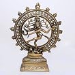 Brass Sculpture Hindu God Shiva Collectible Figurines 4.5 inches