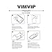 VIMVIP Tempered Glass Screen Protector for HTC Desire 820 with 9h Hardness/perfect Anti-scratch/shatterproof/fingerprint & Water & Oil Resistant (Htc Desire 820)