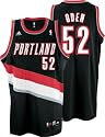 Men`s Portland Trailblazers #52 Greg Oden Black Swingman Jersey