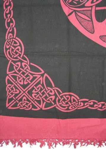 Heavy Celtic Wheel of Life Tapestry-Coverlet-Many Uses