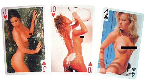 Hot Girls Playing Cards