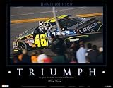 Jimmie Johnson (Triumph) Framed Sports Poster Print - 22 X 28