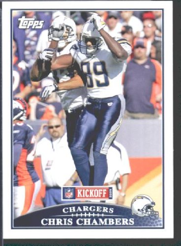 2009 Topps KickOff Football Card # 24 Chris Chambers San Diego Chargers Mint Condition - Shipped In Protective ScrewDown Display Case!