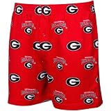 NCAA Men's Georgia Bulldogs Supreme Boxers (Red, Medium)