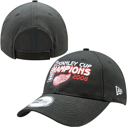 Buy New Era Detroit Red Wings 2008 Stanley Cup Champions Adjustable Hat by New Era