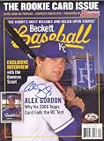 Alex Gordon Autographed/Hand Signed Kansas City Royals Beckett Magazine Cover