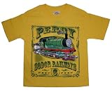 THOMAS THE TANK ENGINE "PERCY STAMPS" Highlighted Appliques Yellow Tee