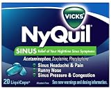 Vicks Nyquil Sinus, Nighttime Relief, LiquiCaps 20 ea