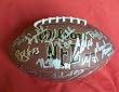 2010 Oakland Raiders Team Autographed NFL Wilson Composite Football with 38 Signatures Total! Proof Photos of the Raiders Signing for Us.