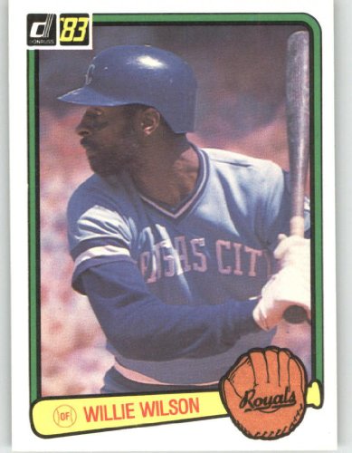 1983 Donruss #112 Willie Wilson - Kansas City Royals (Baseball Cards)