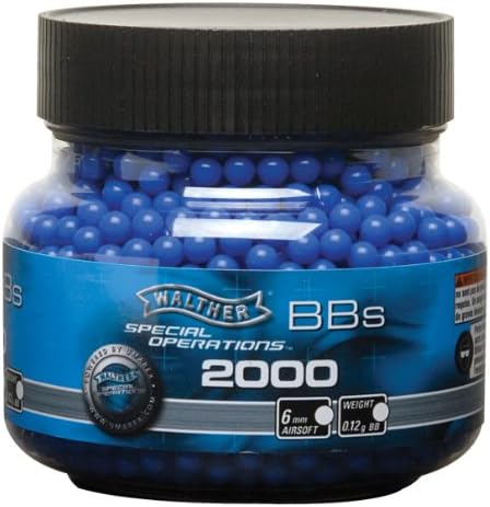 Walther 0.12g 6 mm 2000 Count Lightweight Casual Bottle