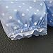 Kids Baby Girls Tops Polka Dot Lace Shirts T-shirt Shorts Pants Outfits Sets,Blue-(90)-12-18 months