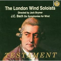 BACH, JC. Symphonies for Wind. London Wind Soloists