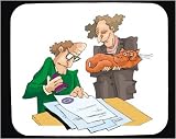 Mouse Pad with man, official, human, body, stamping, individuals, individual, persons, cat, humans, holding, people, person