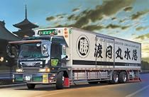 1/32 大型デコトラ No.59 丸美グループ 渡月丸水急(ロングシャーシ保冷車)