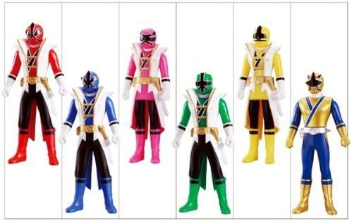 Soft Vinyl Hero Samurai Sentai Shinkenger 2 whole set of 6