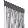 Perlen Fadenvorhang Helena 90 x 250 cm, Farbe:silber/grau