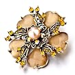 Victorian Corsage Flower Brooches And Pins
