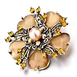 Victorian Corsage Flower Brooches And Pins